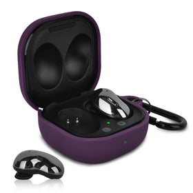 AIRSPO Galaxy Buds Live silicone case, front with visible LED for charging status