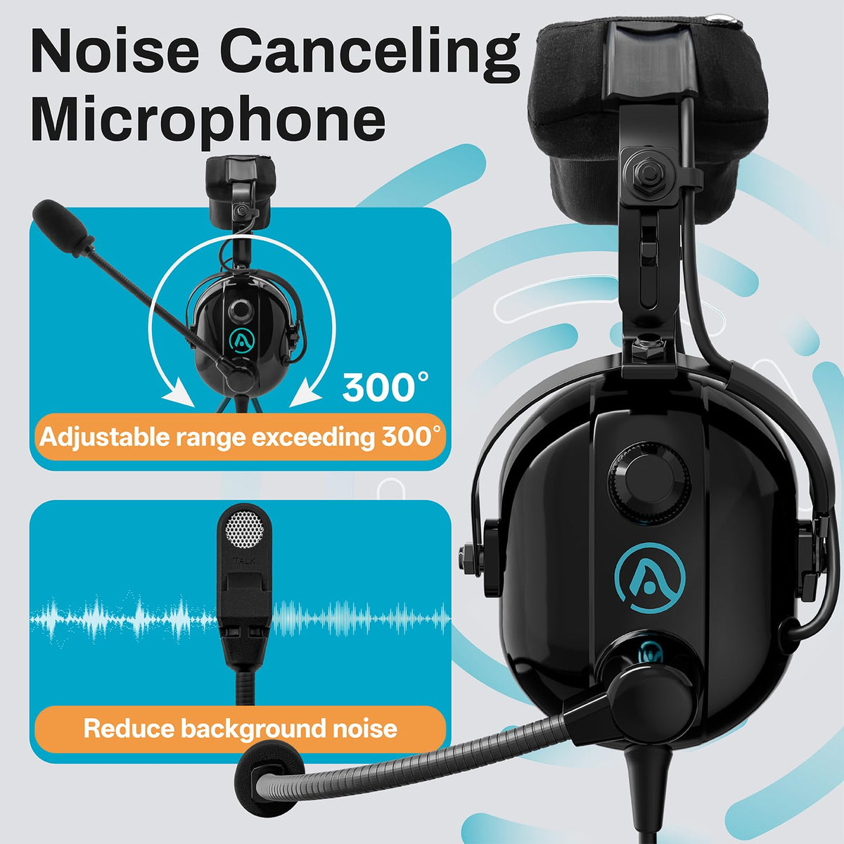 AIRVOICE microphone focuses on voice for clear transmissions