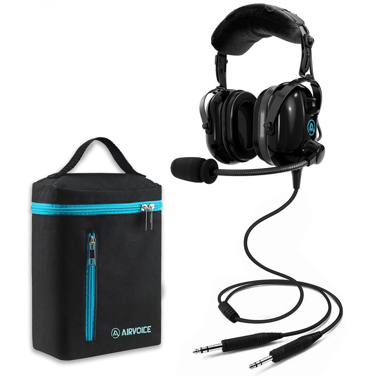AIRVOICE Pilot Headset with noise reduction enhances cabin comms