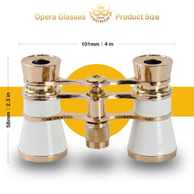 AiScrofa opera glasses with handle extended for steady handheld viewing benefit