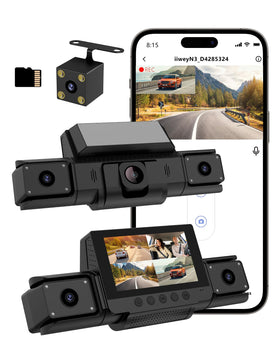 Aiseezoon front camera mounted on windshield showing clear road recording benefit