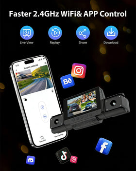 Aiseezoon wiring and adhesive mount displayed for simple installation benefit