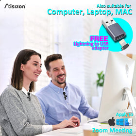 Noise reduction and low latency with Aisizon A3d mic for real-time syncing.