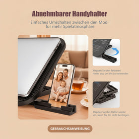 AISUNKUTECH cooling stand with extra USB ports for easy peripheral connections