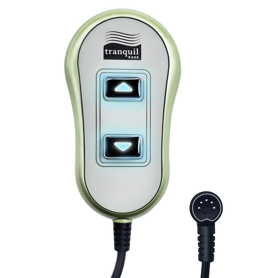 Aituzero front view remote showing ergonomic shape and easy control access for comfortable use