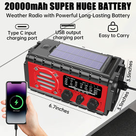 Aivica hand crank being turned to generate emergency power fast