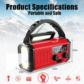 Aivica hand crank SOS alarm activation for signaling in emergencies