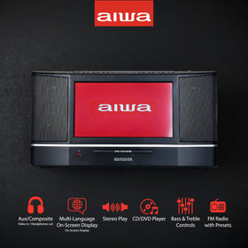 Aiwa Cinema Mirror Cast 15W stereo for room‑filling sound during movies