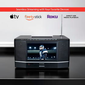 Aiwa Cinema Mirror Cast CD/DVD player enables nostalgic media playback