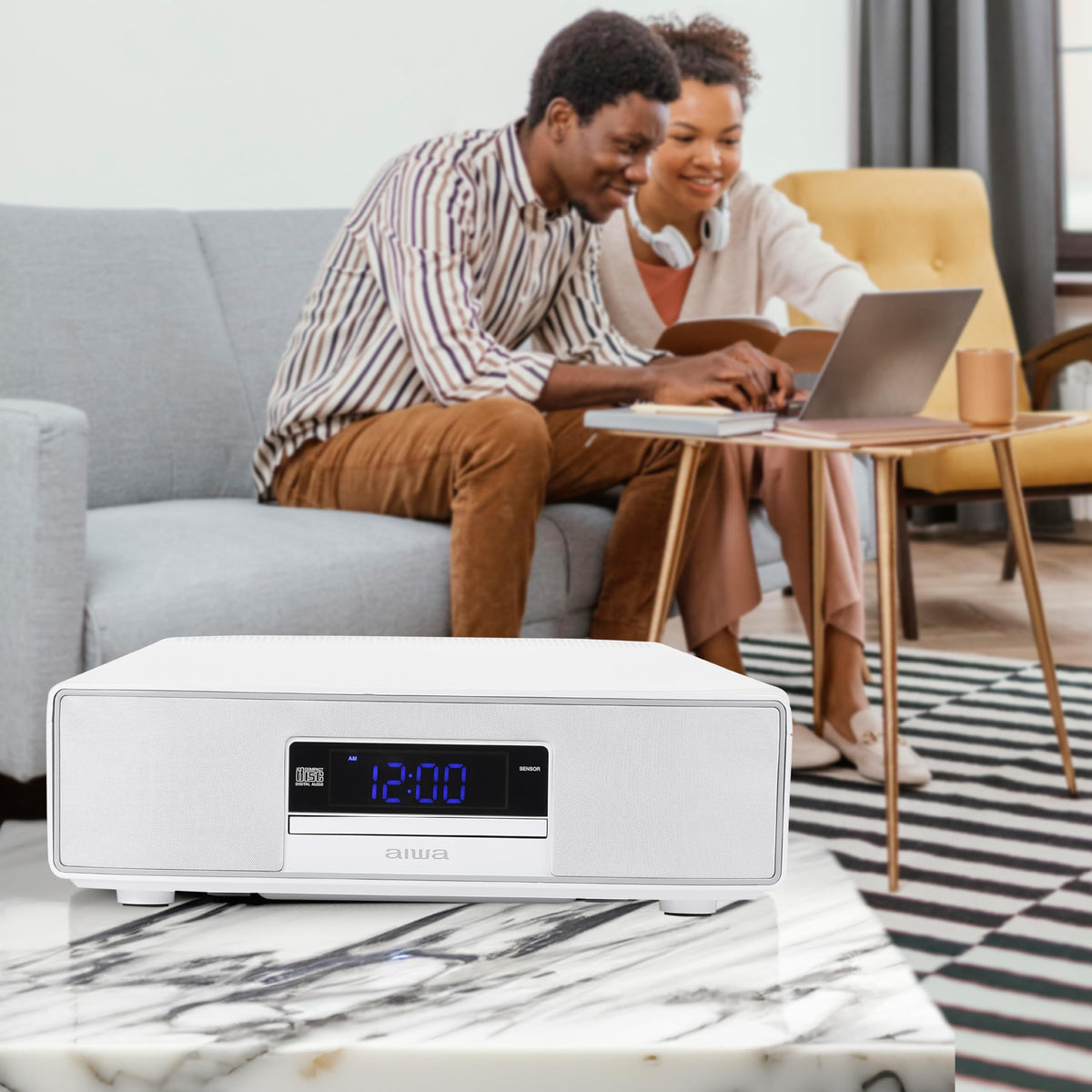 AIWA Exos back ports with Optical input support TV audio connections.