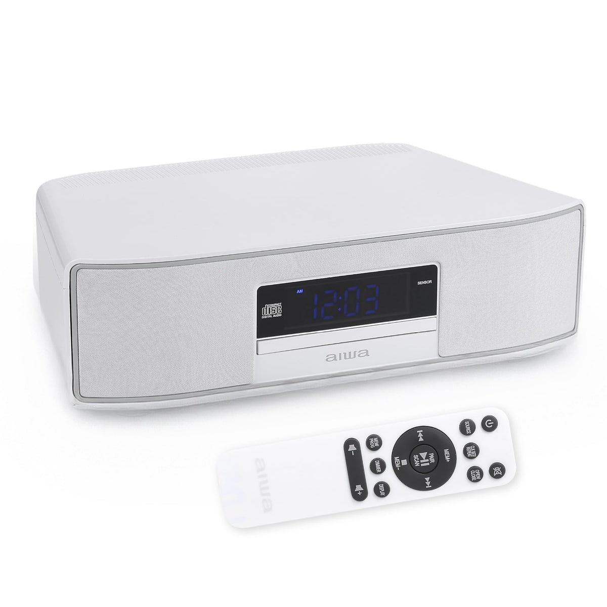 AIWA Exos front view showcases immersive sound for living rooms.