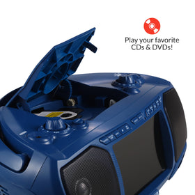 Aiwa portable boombox with Bluetooth streaming for wireless music from devices.