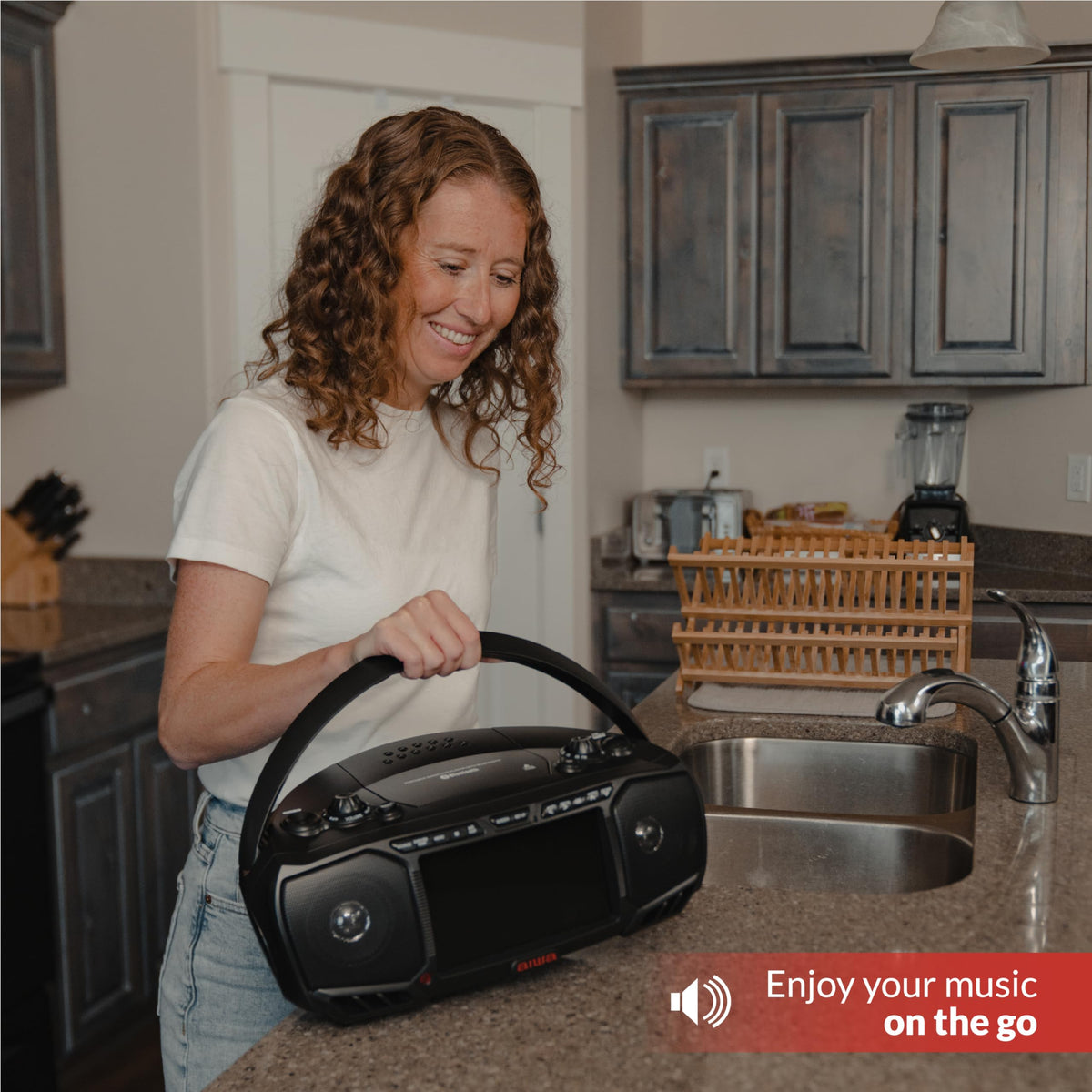 Aiwa portable boombox HDMI streaming enables Roku and Firestick connections.