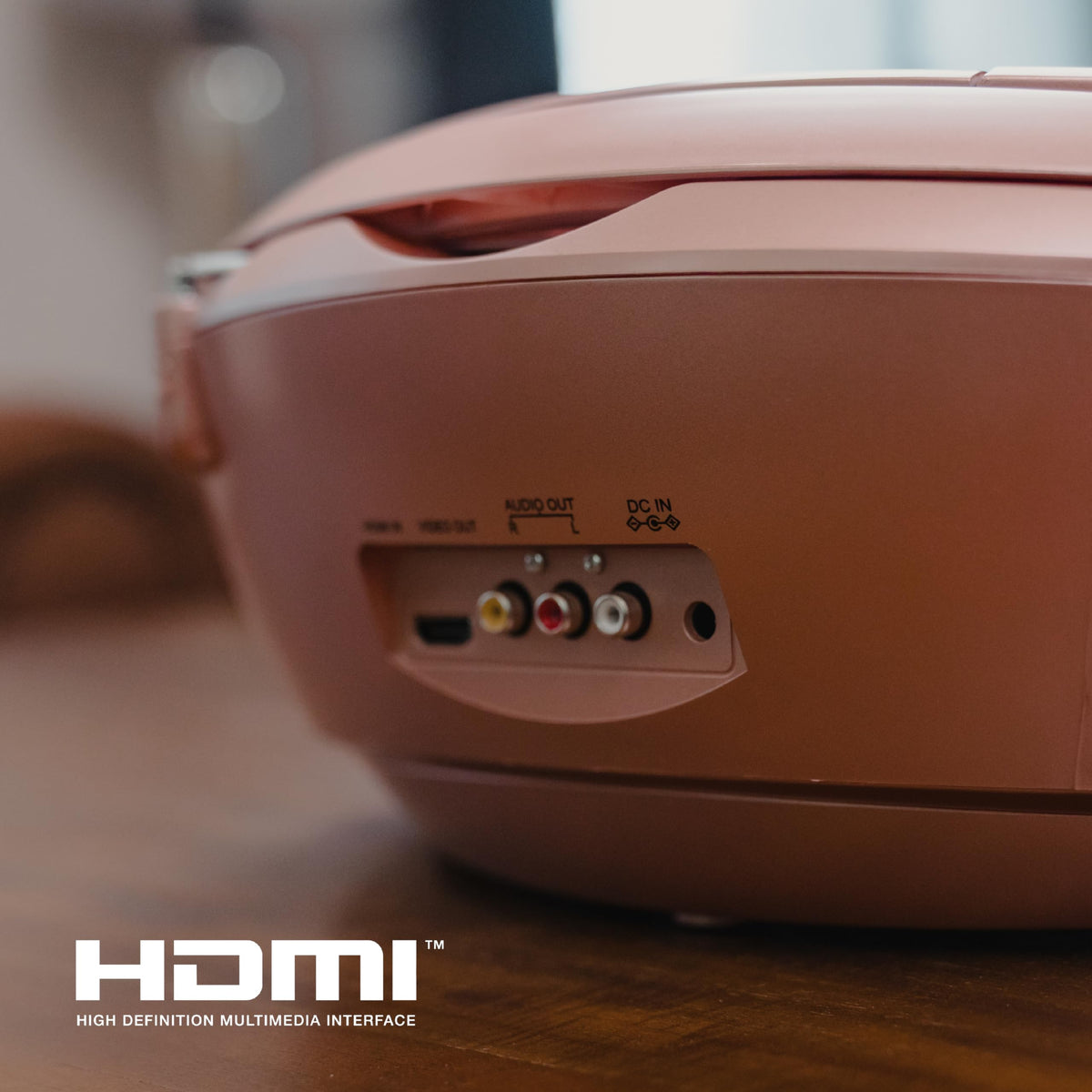 Aiwa portable boombox remote control for easy operation from afar.