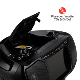 Aiwa portable DVD player offering multiple playback options for flexible entertainment.