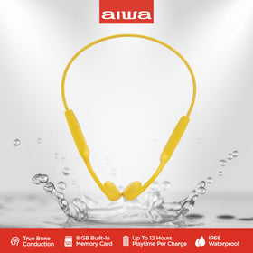 Aiwa Prodigy Swim side profile demonstrating wraparound band and secure sport fit benefit