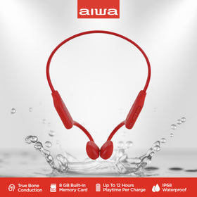 Aiwa Prodigy Swim close-up of waterproof seal, shows IP68 protection benefit