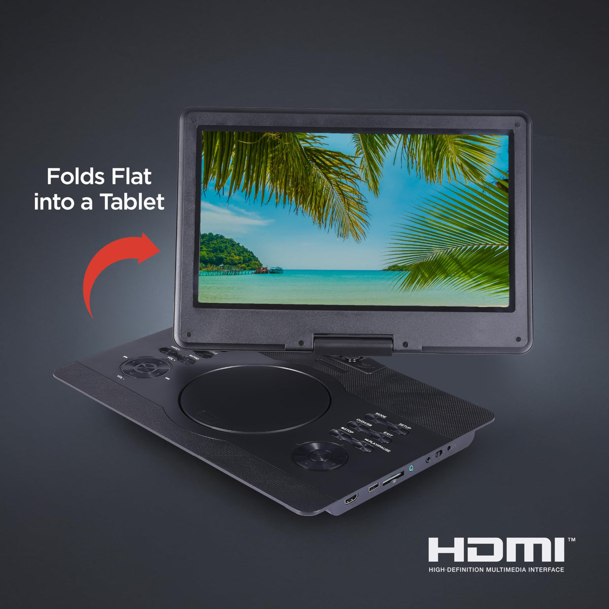 Aiwa remote control for easy navigation during travel.