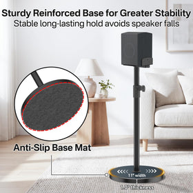 Aiweiwa solid base demonstrating sturdy metal build and anti-tip stability