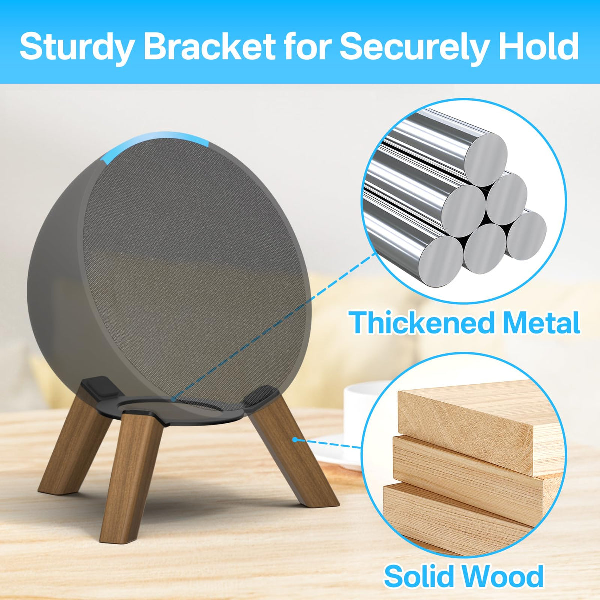 Aiweiwa foam padding detail protecting Echo Pop from scratches and secure fit