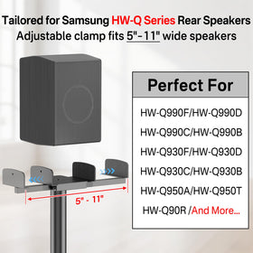Aiweiwa close-up of side clamp demonstrating custom Samsung speaker grip and stability