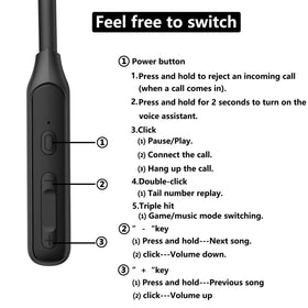 AIYIBEN Y8H 35h battery life for long workouts.