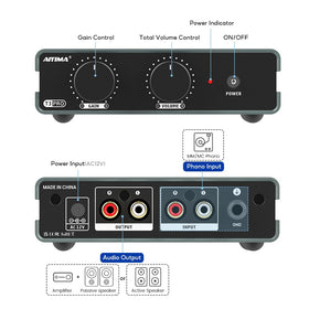 AIYIMA T3 PRO impedance dial optimized for MC cartridges.