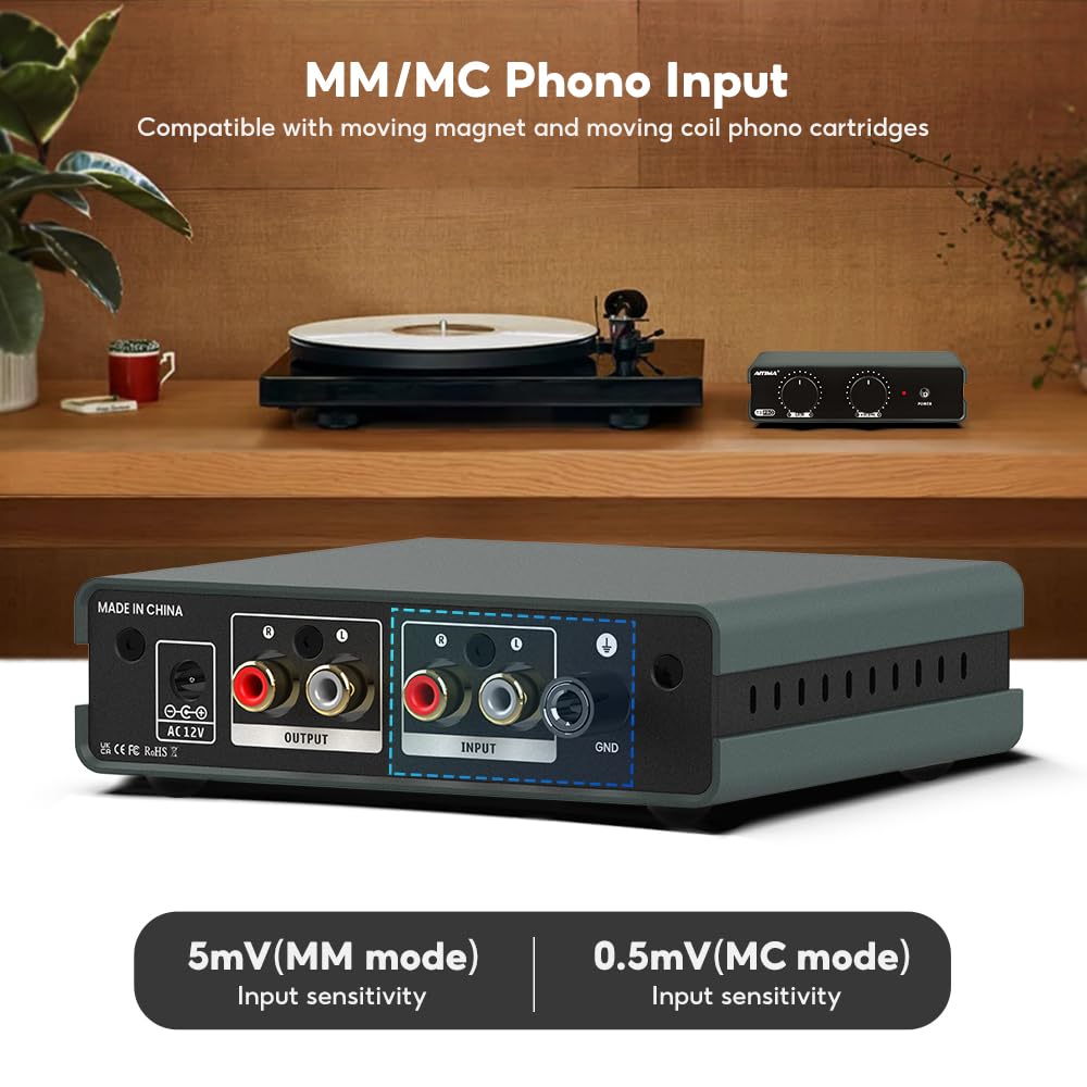 AIYIMA T3 PRO RIAA equalization delivers faithful tone shaping.