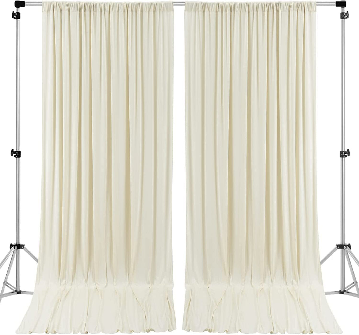 AK Trading Co. 10x10 ivory backdrop for weddings and events