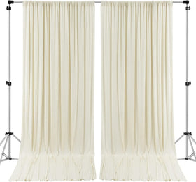 AK Trading Co. 10x10 ivory backdrop for weddings and events