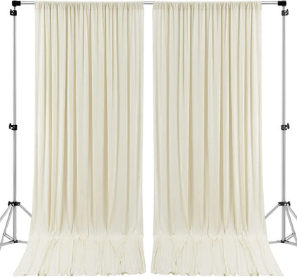AK Trading Co. 10x10 ivory backdrop for weddings and events