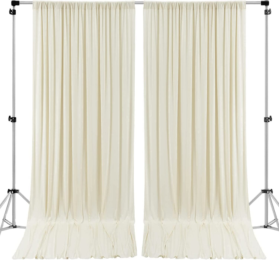 AK Trading Co. 10x10 ivory backdrop for weddings and events