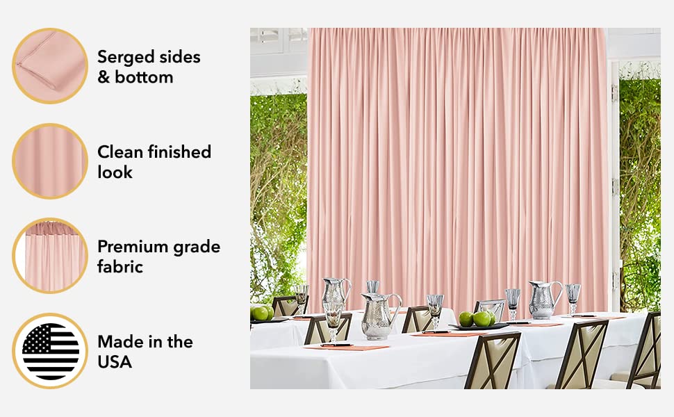 AK TRADING CO. serged edges deliver a polished, professional finish.