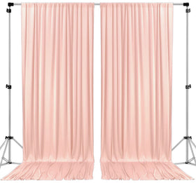 AK TRADING CO blush 5x10 drape front view highlights elegant backdrop for events