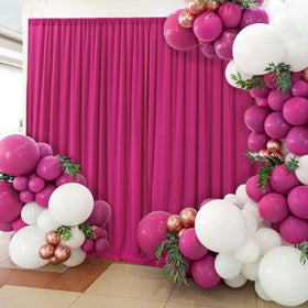 AK TRADING CO. party backdrop fuchsia for candy tables and photo ops