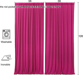 AK TRADING CO. pipe-drape ready backdrop in bold fuchsia