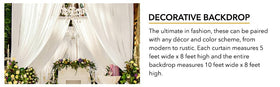 AK TRADING CO. Packaged drapes ready to ship and store flat.