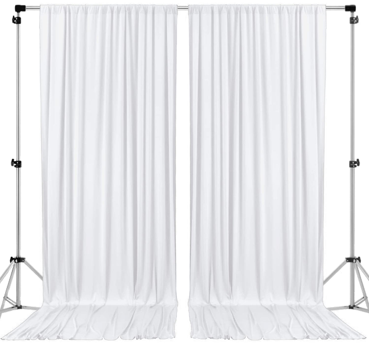 AK TRADING CO white backdrop, two-panel setup for a seamless event background