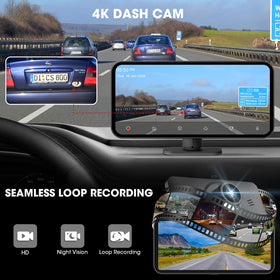 AKAMATE rear camera 1080p backup view for clearer reversing.