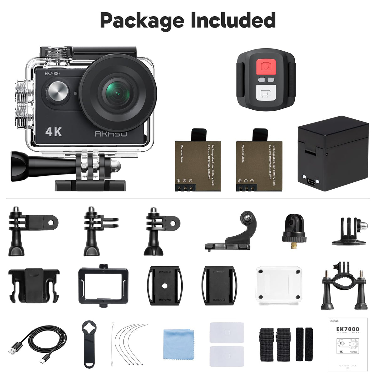 AKASO EK7000 remote control supports convenient shot framing