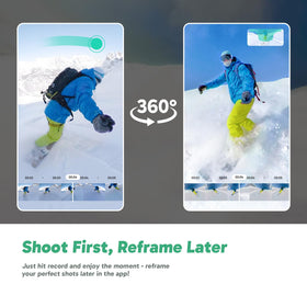 AKASO 360 Shoot First, Frame Later for flexible editing.