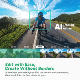 AKASO-ai-subject-tracking keeps your subject centered for pro-level shots.