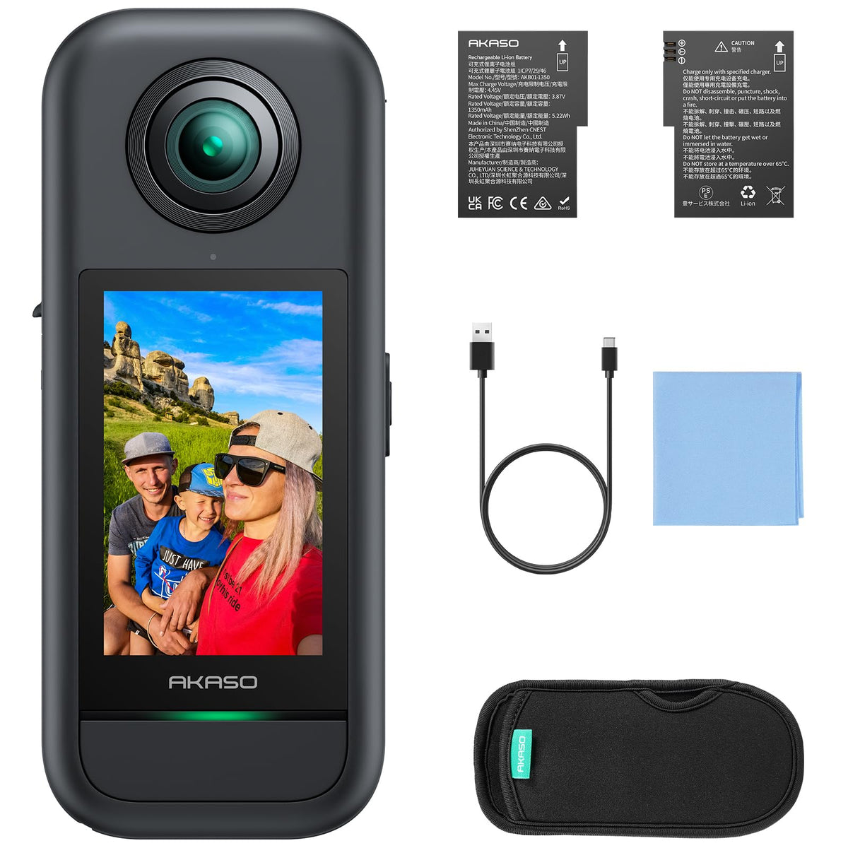 AKASO 360 Studio enables quick editing and sharing of your footage.