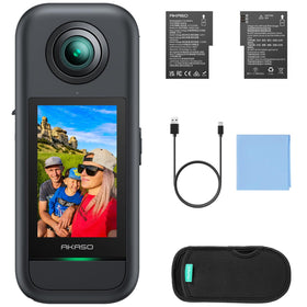 AKASO 360 Studio enables quick editing and sharing of your footage.