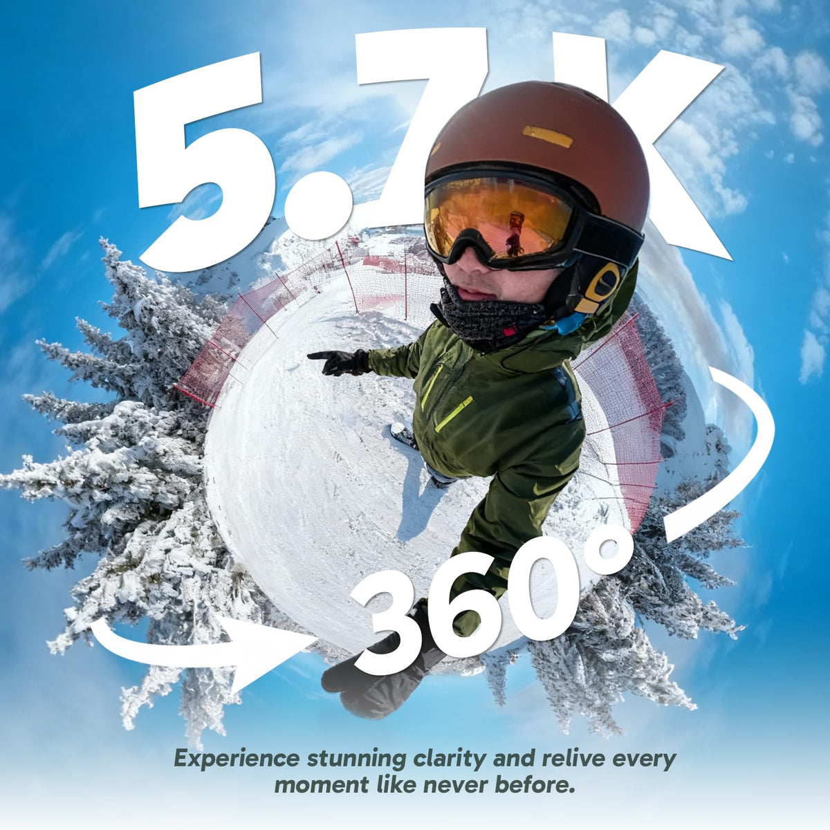 AKASO 360 stabilizes footage with Supersmooth for shake-free action clips.
