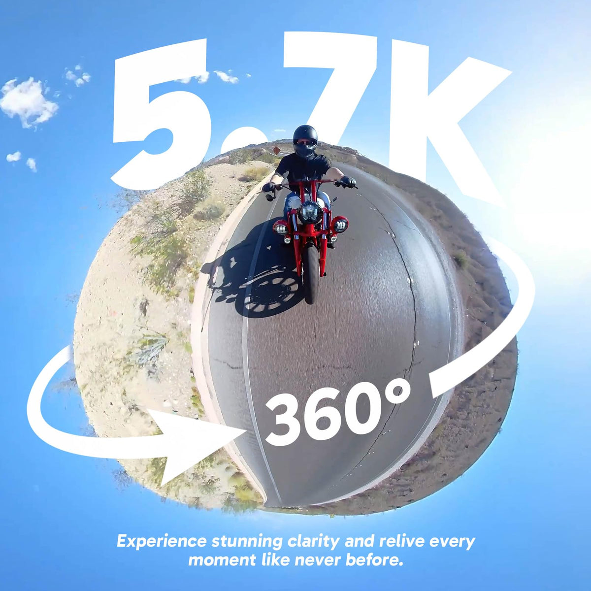 AKASO 360 supersmooth stabilization keeps footage steady on the move.