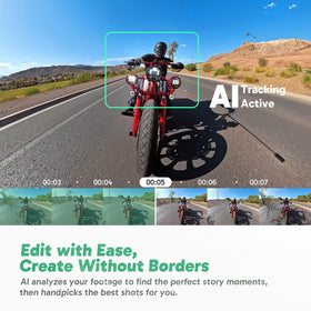 AKASO 72MP 360° photos reveal detailed panoramas.
