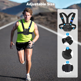 AKASO padded strap close-up highlighting breathable comfort for long wear