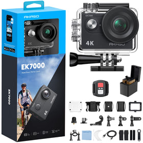 AKASO EK7000 front view for crisp 4K footage
