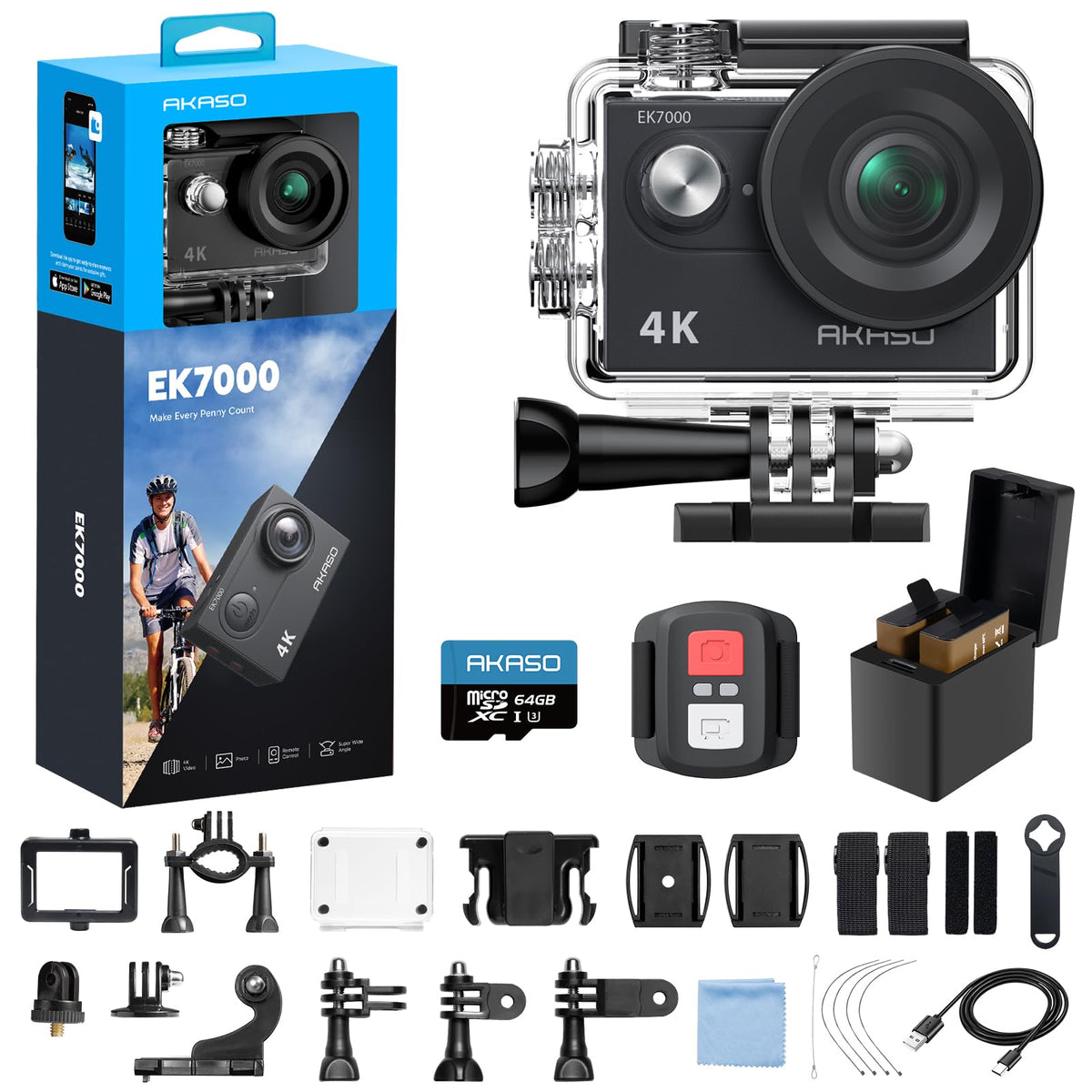 AKASO EK7000 4K video shot shows crisp action detail and color.